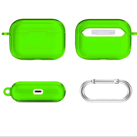 NWOT Chartreuse Green, Air Pods Pro, Wireless Charging case, Case! - Picture 3 of 4